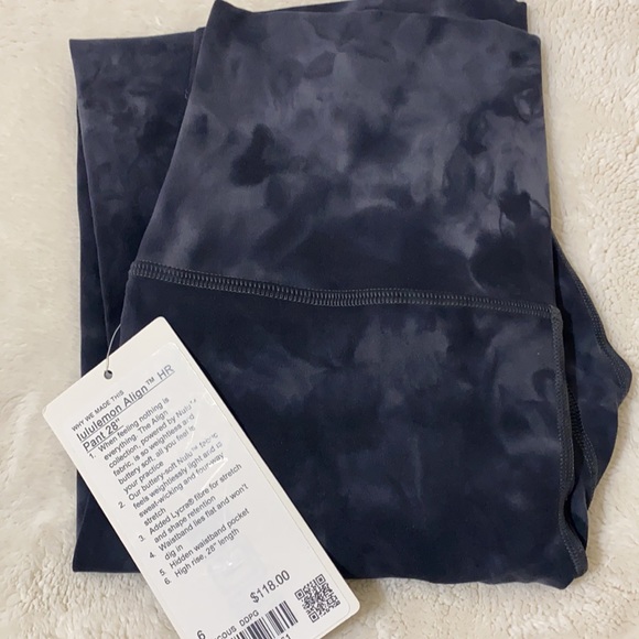 NWT Lululemon Align Pant 28" *Diamond Dye - Picture 6 of 6